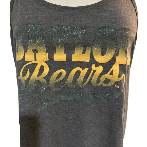 NEW Baylor Bears BU Colosseum Gray Shimmer Racerback Tank Top Shirt Women's M - Picture 2 of 6